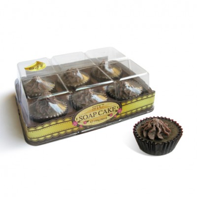 Promotional Gifts Bath Soap with pvc box and chocolate fragrance