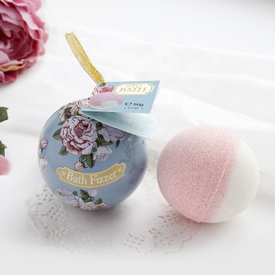 Premium wholesale customize natural DIY bubble spa lovely  christmas tree bath bomb